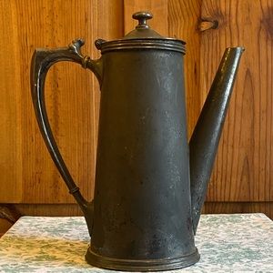 Vintage Albert Pick 18% Nickel Silver Soldered Coffee Pot